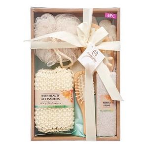 Essential Design Natural Bath & Spa Gift Set - 6PCS